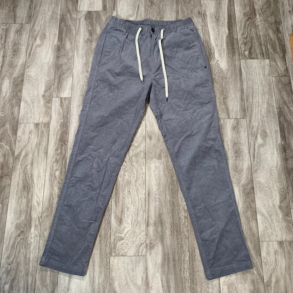Vuori Pants Mens Medium Gray Gray Lightweight Stretch Casual Jogger Drawstrings